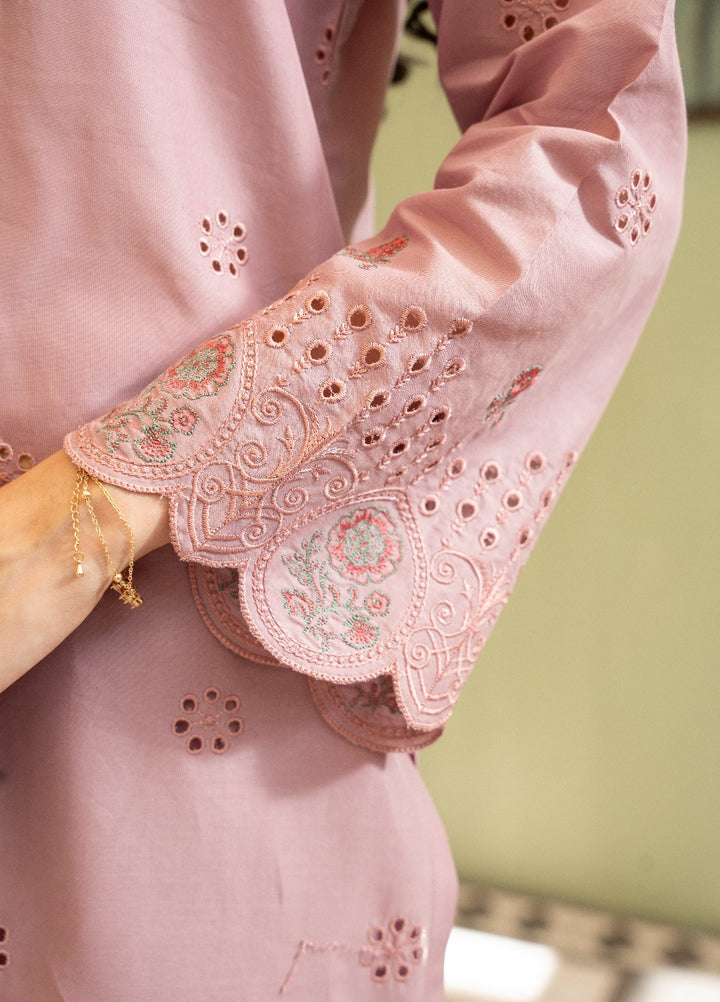 Naaz Couture RTW Chikankari Lawn 3 Piece Suit Tea Rose Eid Collection