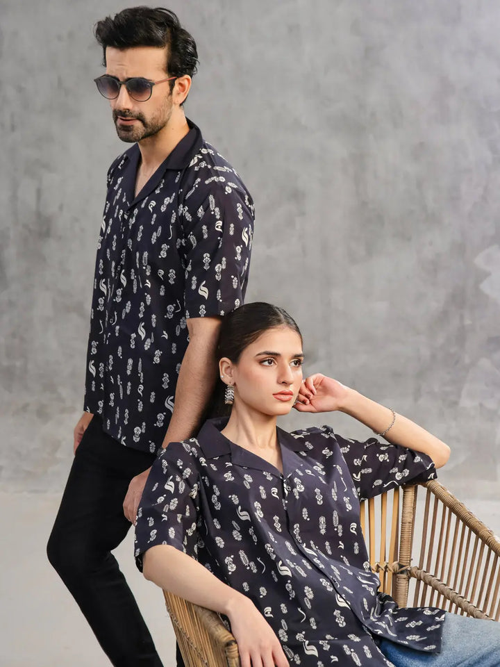 TNG Unisex RTW Printed Cambric 1 Piece Suit Ahista Casual Collection