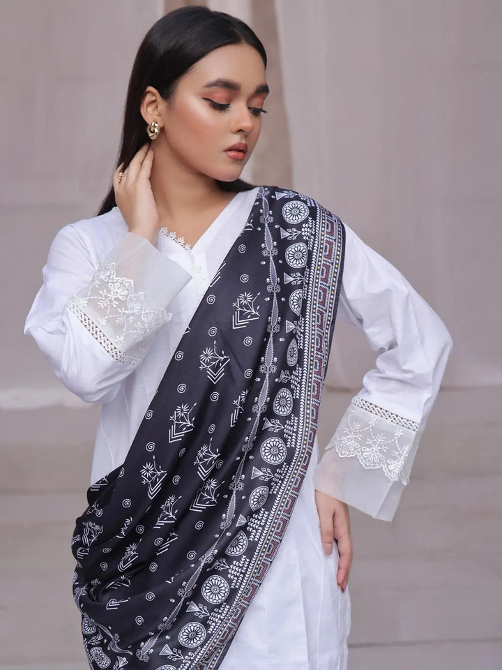 TNG Women RTW Printed Crinkle Chiffon 1 Piece Rounaq Scarf Casual Collection