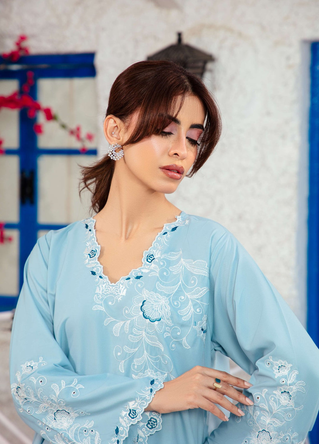 Noore by Amal RTW Embroidered Blended Lawn 2 Piece Suit Elaf Casual Collection