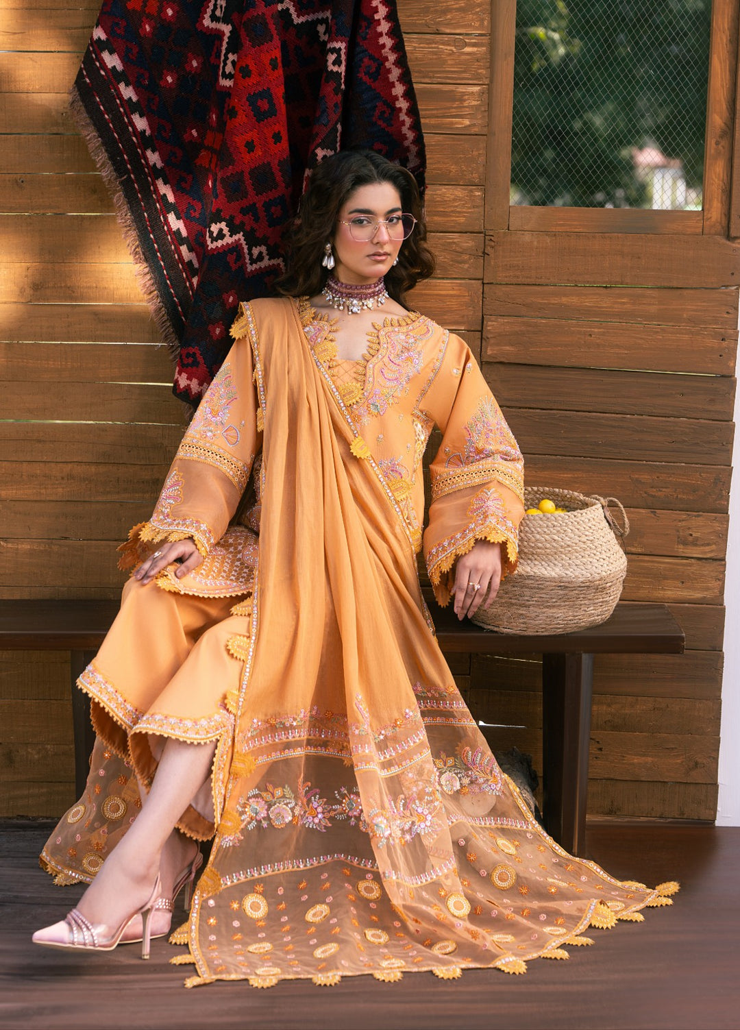 Aura of Flora by Zarizaa Unstitched Embroidered Lawn 3 Piece Suit FLUX Lawn Collection