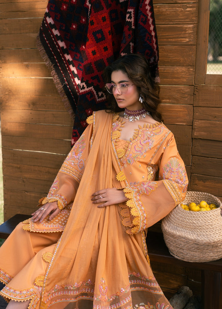 Aura of Flora by Zarizaa Unstitched Embroidered Lawn 3 Piece Suit FLUX Lawn Collection