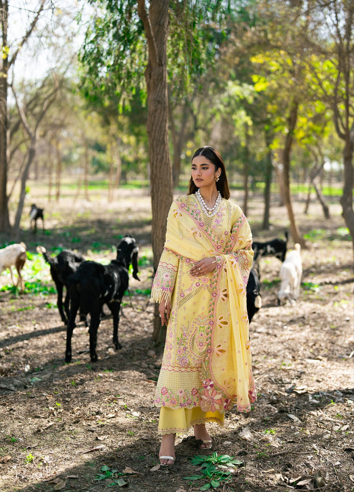 Aura of Flora by Zarizaa Unstitched Embroidered Lawn 3 Piece Suit HONEY Lawn Collection