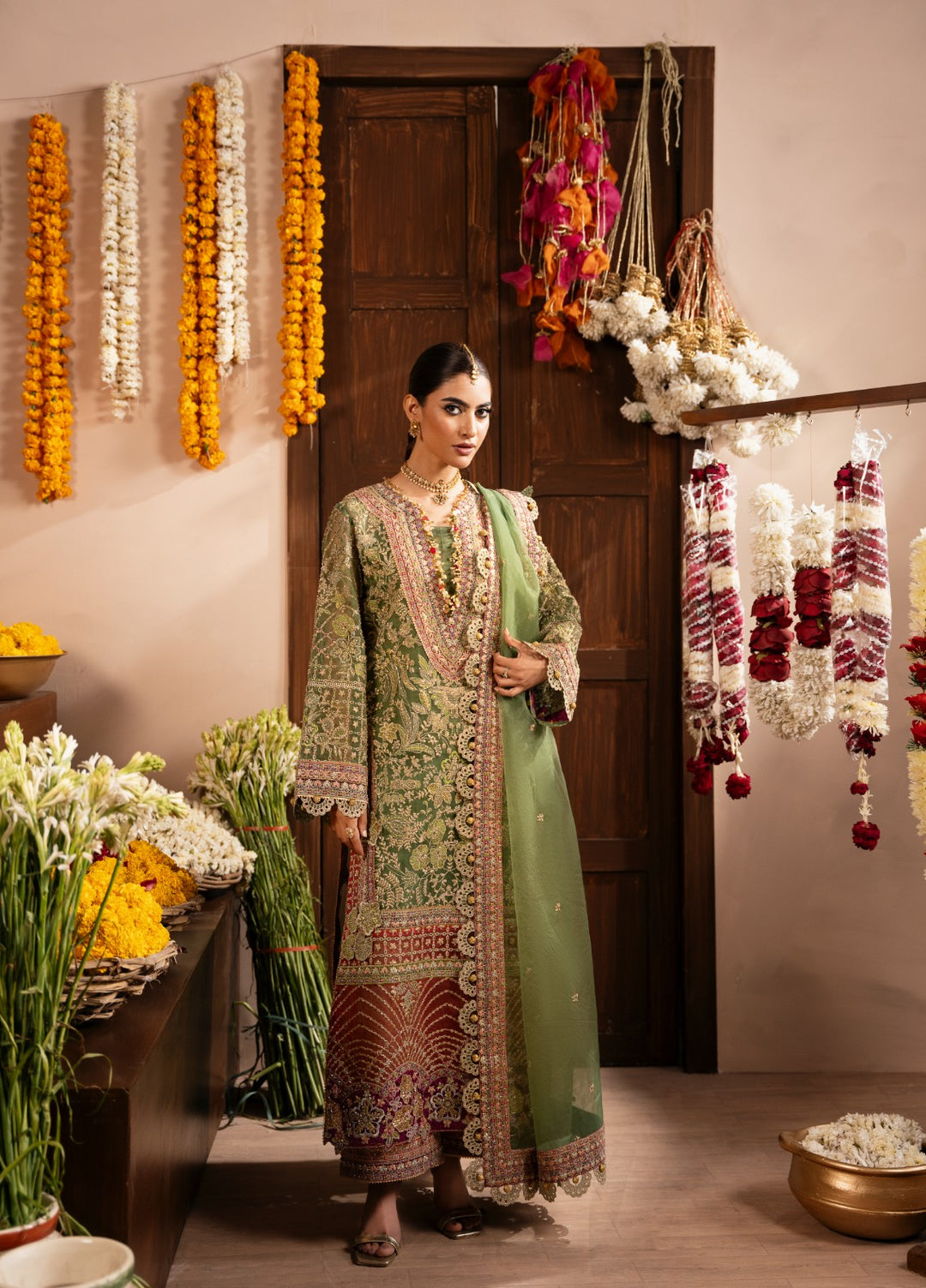 Push Pawan by Zarizaa Unstitched Embroidered Organza 3 Piece Suit SULTANA Wedding Collection