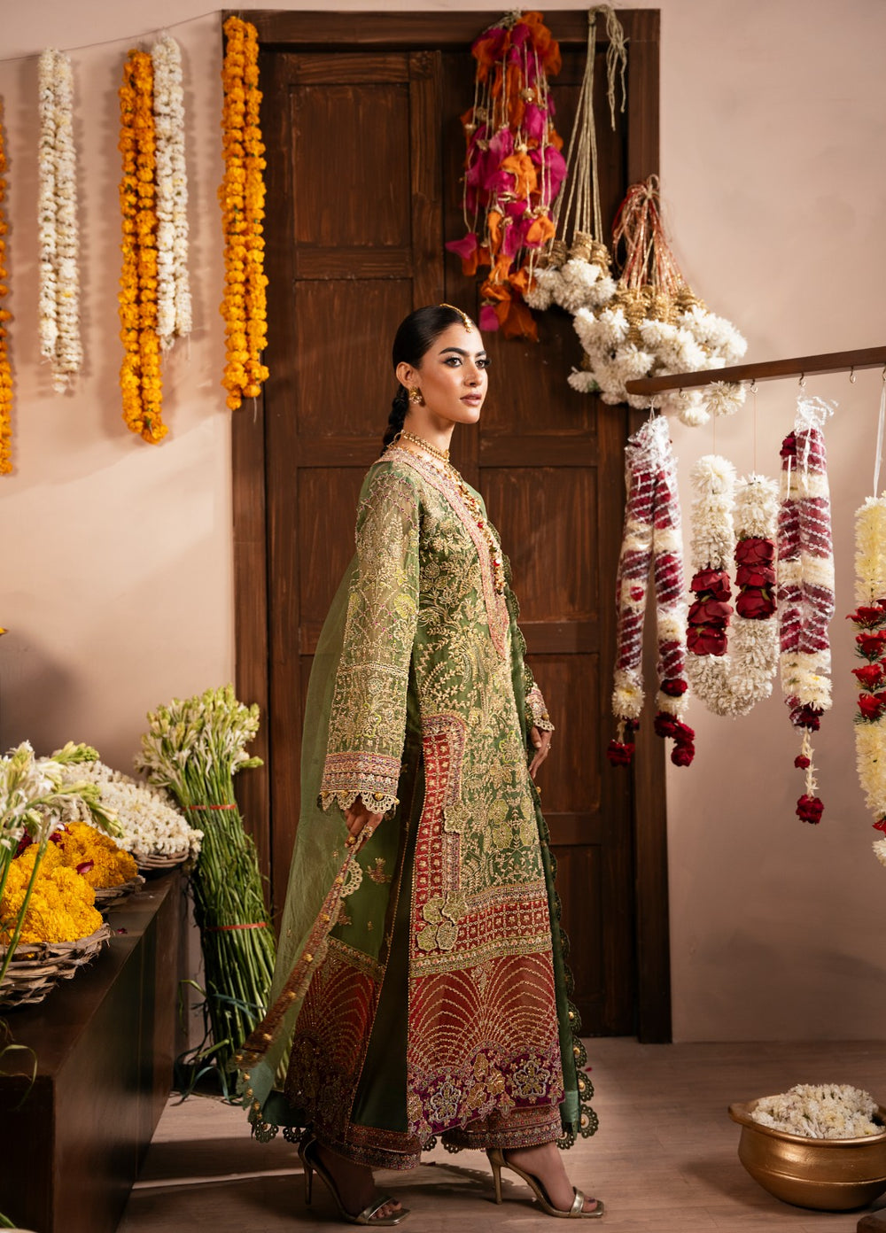 Push Pawan by Zarizaa Unstitched Embroidered Organza 3 Piece Suit SULTANA Wedding Collection