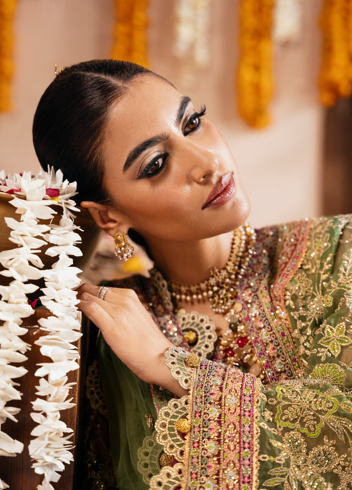 Push Pawan by Zarizaa Unstitched Embroidered Organza 3 Piece Suit SULTANA Wedding Collection