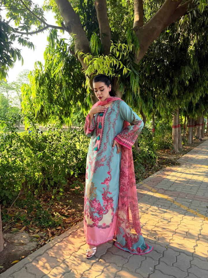 Syra's Atelier RTW Printed Lawn 3 Piece Suit Zariah Kaftan Casual Collection