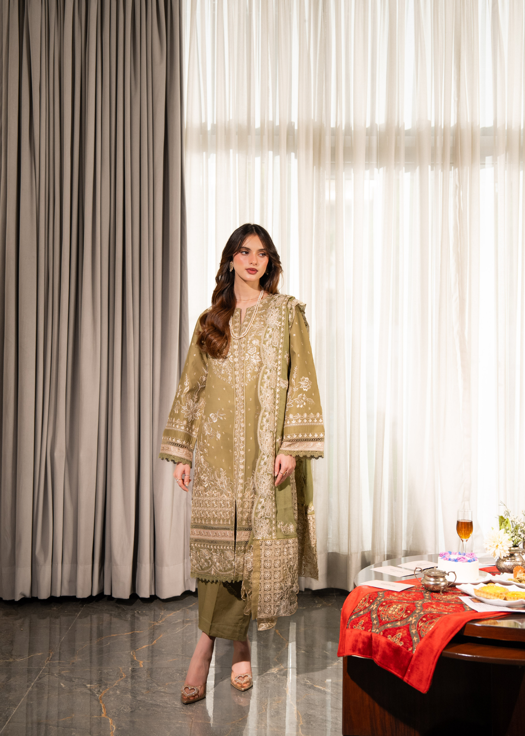Aria By Meerak RTW Embroidered Lawn 3 Piece Suit Ayaal Festive Collection