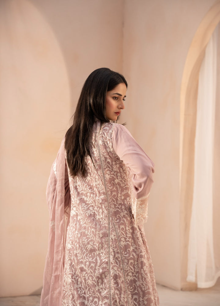 Princess by HEM Women RTW Embroidered Chiffon 3 Piece Suit Gul-E-Rukh-Lilac Festive Collection