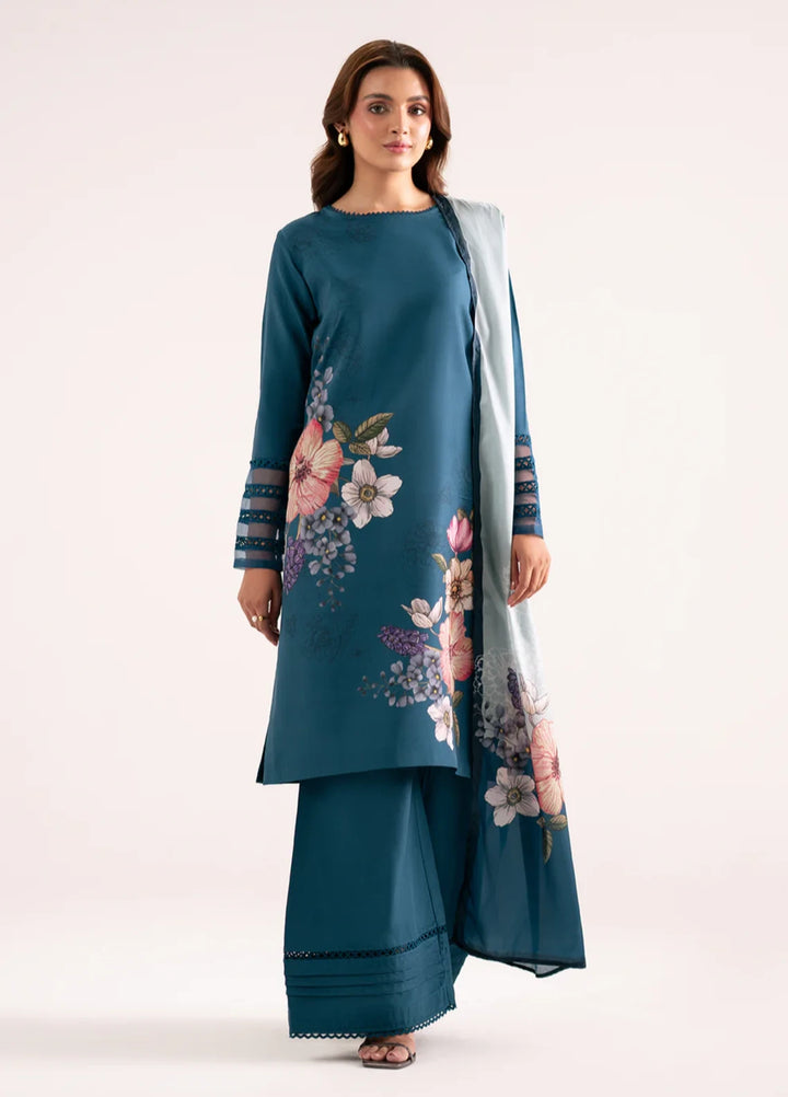 Whispers in the wind by Jahaan RTW Printed Lawn Silk 3 Piece Suit Azulita Casual Collection