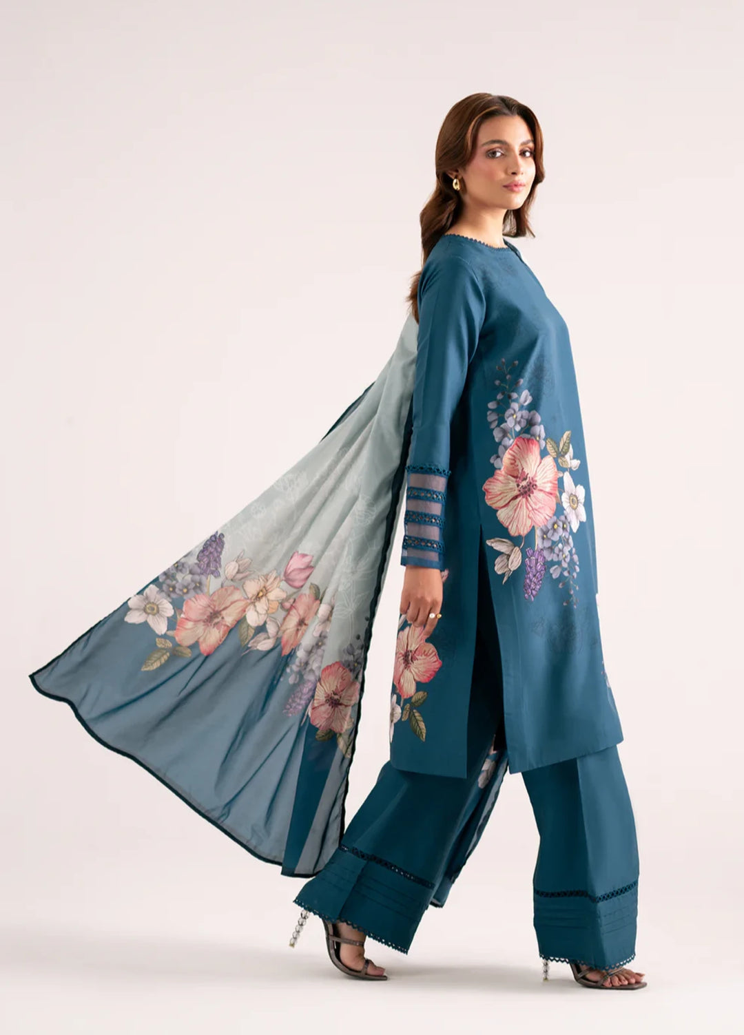 Whispers in the wind by Jahaan RTW Printed Lawn Silk 3 Piece Suit Azulita Casual Collection