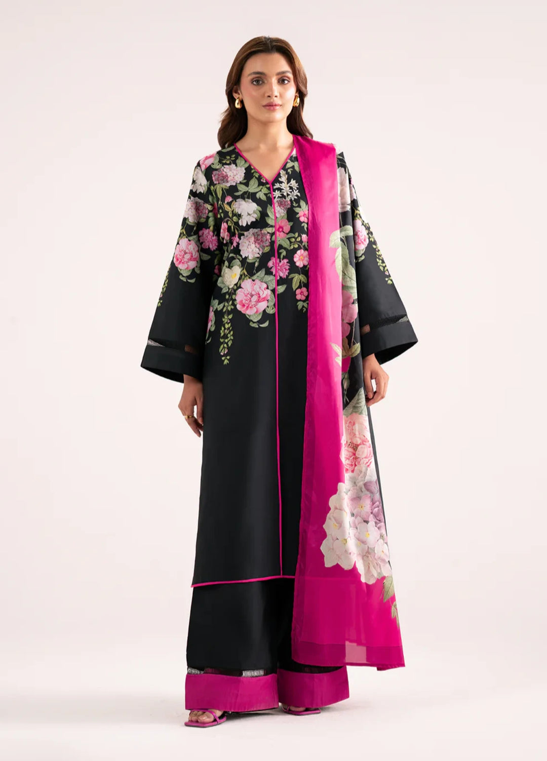 Whispers in the wind by Jahaan RTW Printed Lawn Silk 3 Piece Suit Fleurie Casual Collection