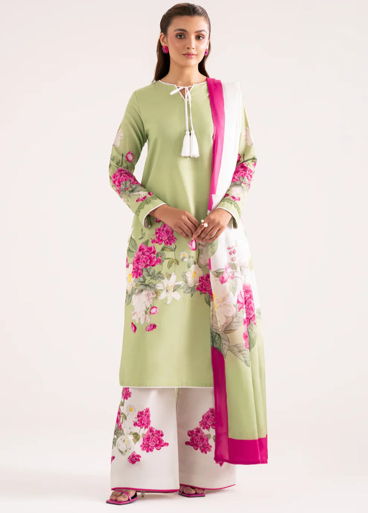Whispers in the wind by Jahaan RTW Printed Lawn Silk 3 Piece Suit Verdecia Casual Collection