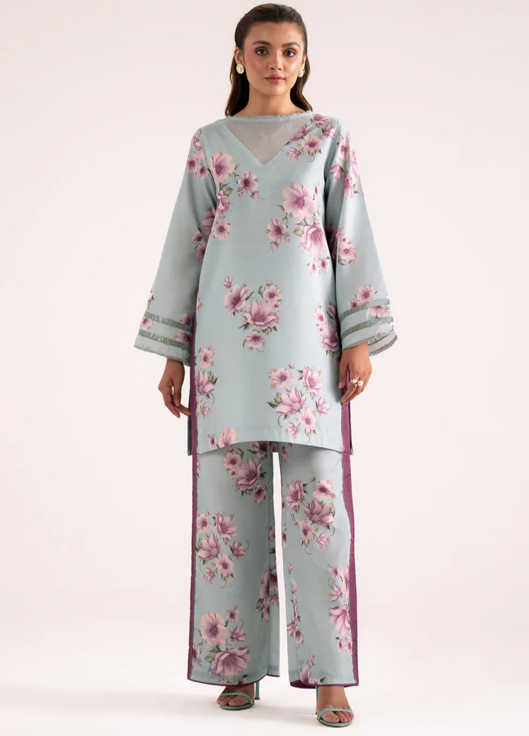 Whispers in the wind by Jahaan RTW Printed Lawn Silk 2 Piece Suit Fria Casual Collection