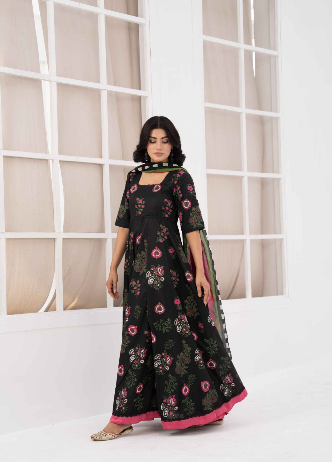 Ethnic Edition by Fajr Khan RTW Printed Lawn 3 Piece Suit GulMohr Casual Collection