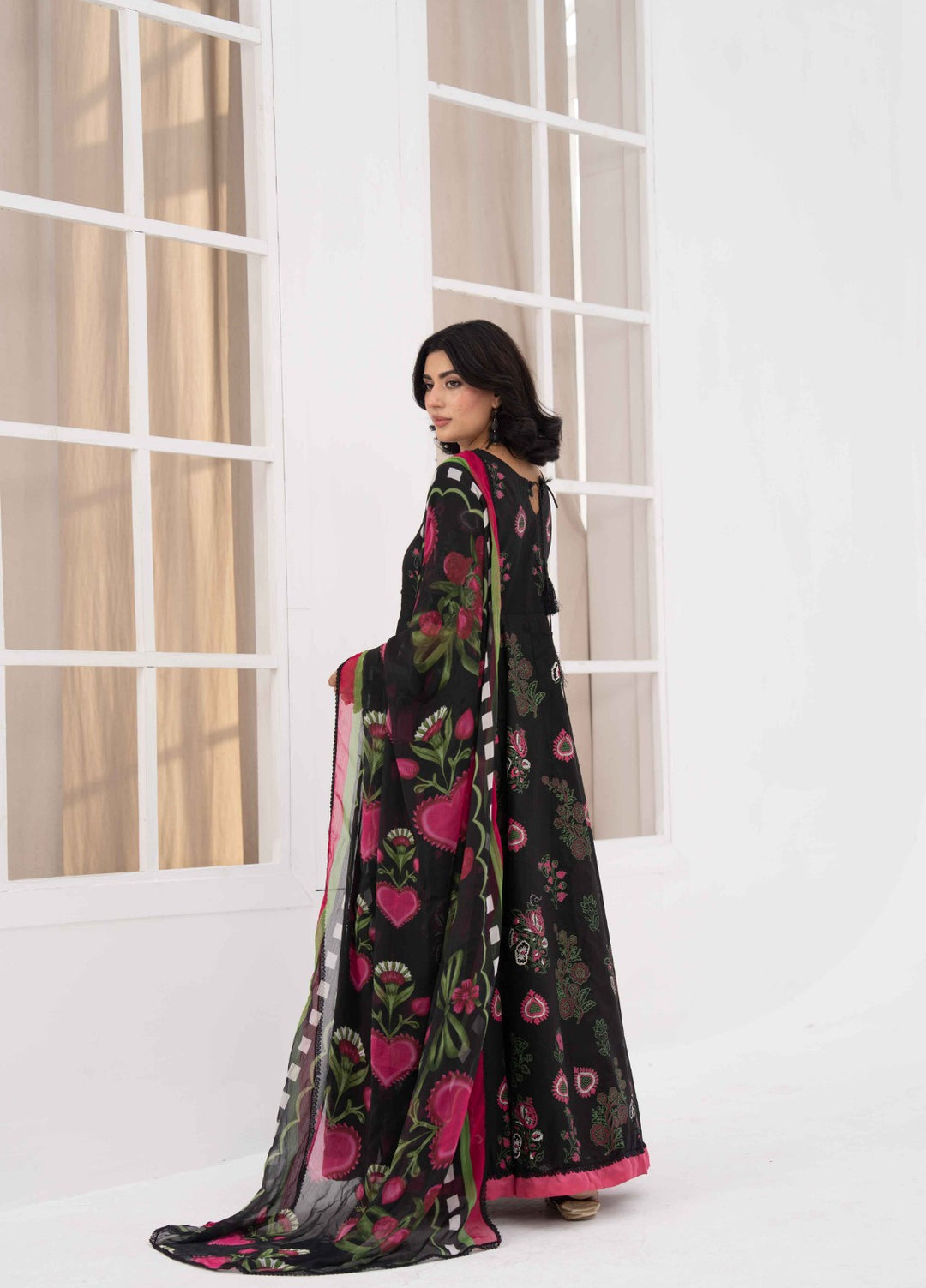 Ethnic Edition by Fajr Khan RTW Printed Lawn 3 Piece Suit GulMohr Casual Collection