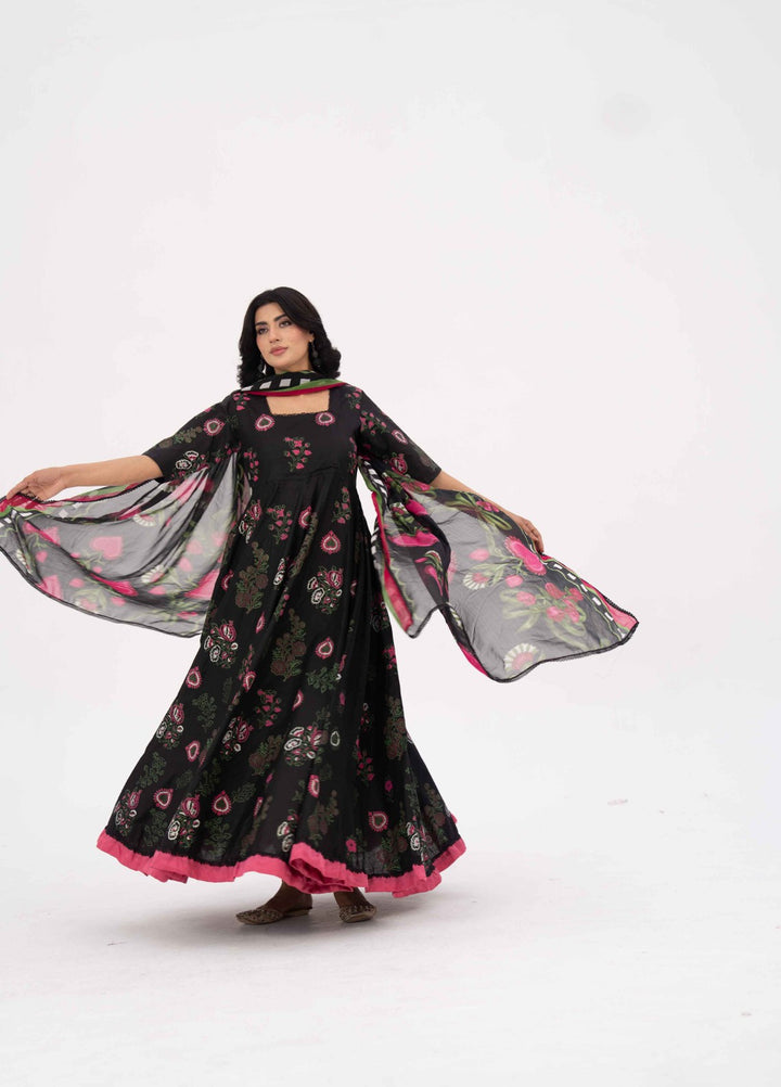 Ethnic Edition by Fajr Khan RTW Printed Lawn 3 Piece Suit GulMohr Casual Collection