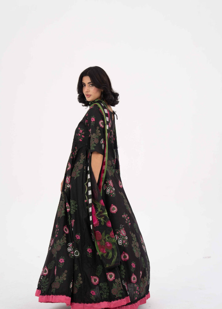 Ethnic Edition by Fajr Khan RTW Printed Lawn 3 Piece Suit GulMohr Casual Collection