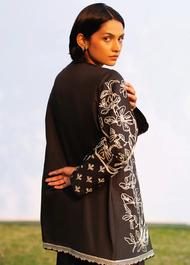 Urban Edge by jahaan RTW Embroidered Raw Silk 3 Piece Suit Phantom Casual Collection