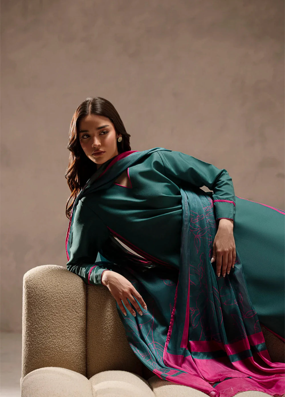 Ember Rose by Jahaan RTW Printed Lawn Silk 3 Piece Suit Celyne Casual Collection
