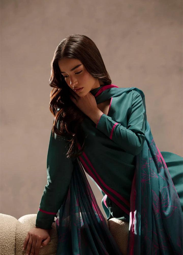 Ember Rose by Jahaan RTW Printed Lawn Silk 3 Piece Suit Celyne Casual Collection