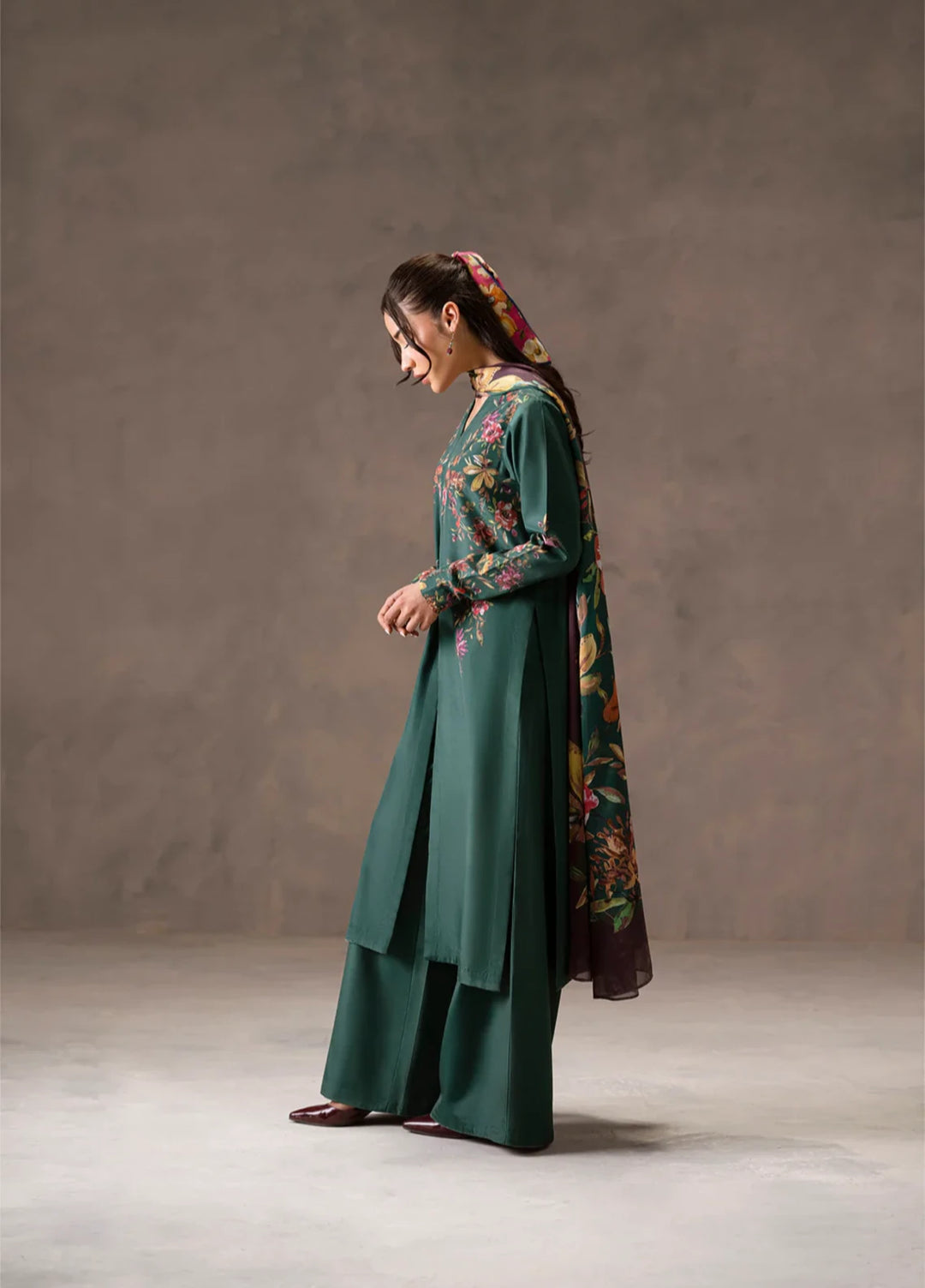 Ember Rose by Jahaan RTW Printed Lawn Silk 3 Piece Suit Emberia Casual Collection