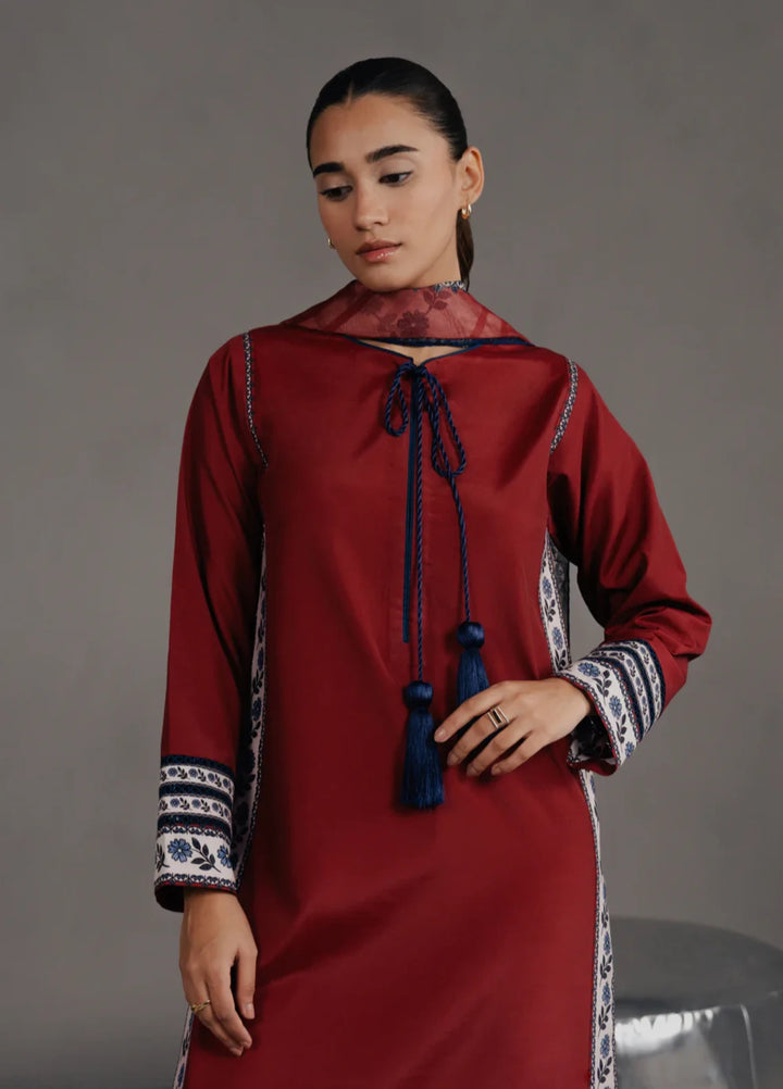 Hiddden Garden by Jahaan RTW Printed Crepe 3 Piece Suit Aurora Casual Collection