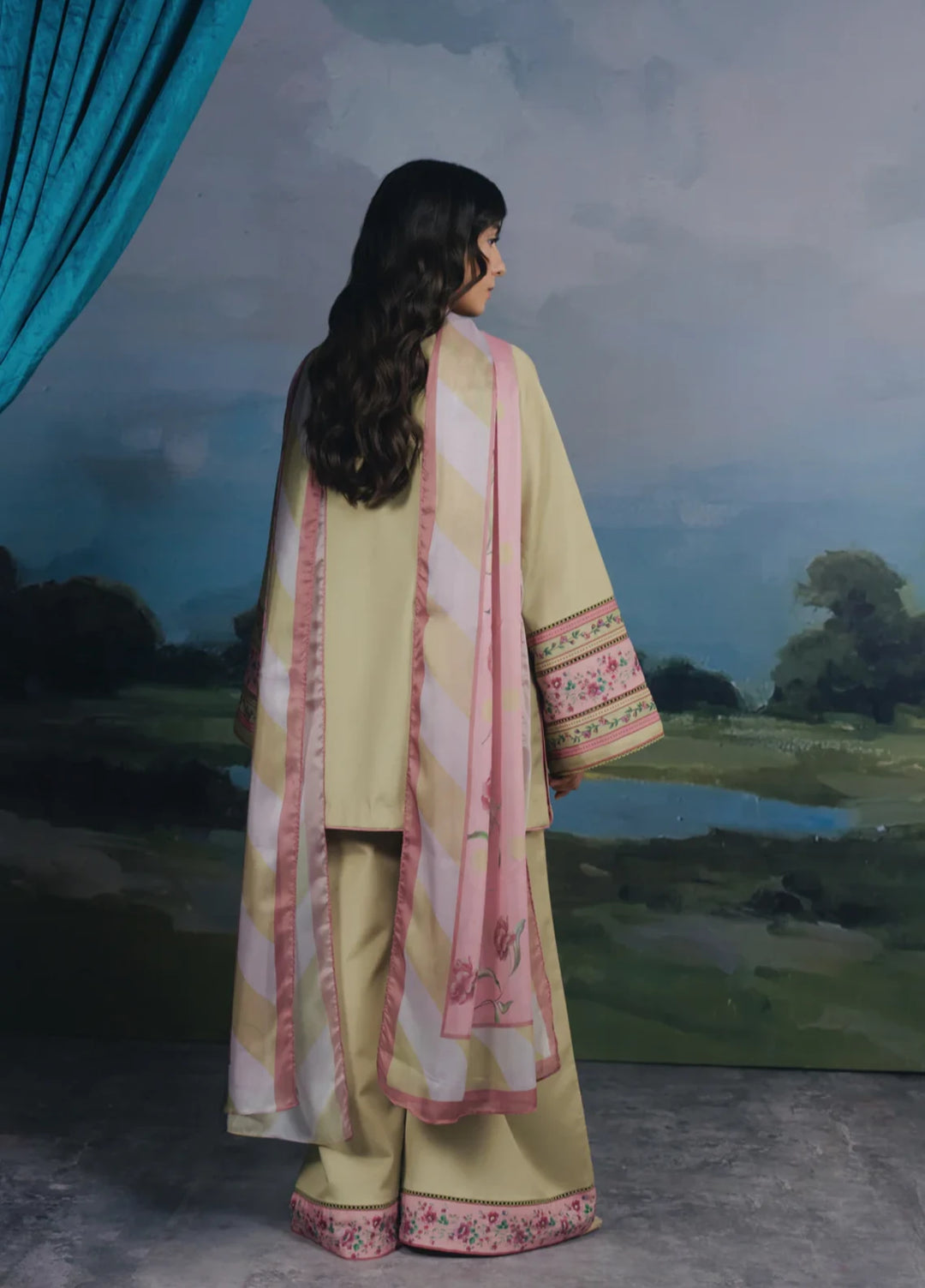 Hiddden Garden by Jahaan RTW Printed Crepe 3 Piece Suit Vesper Casual Collection