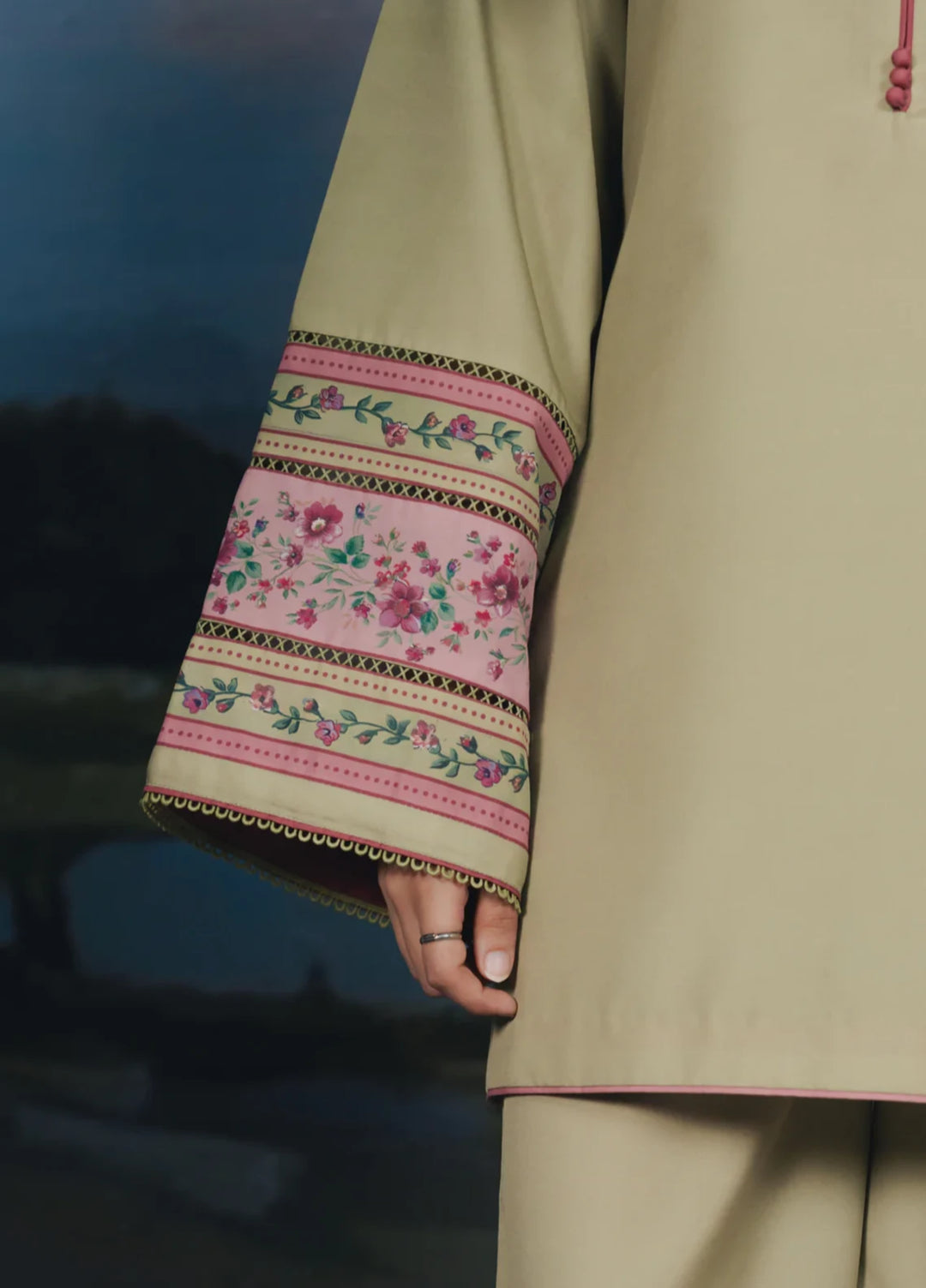 Hiddden Garden by Jahaan RTW Printed Crepe 3 Piece Suit Vesper Casual Collection