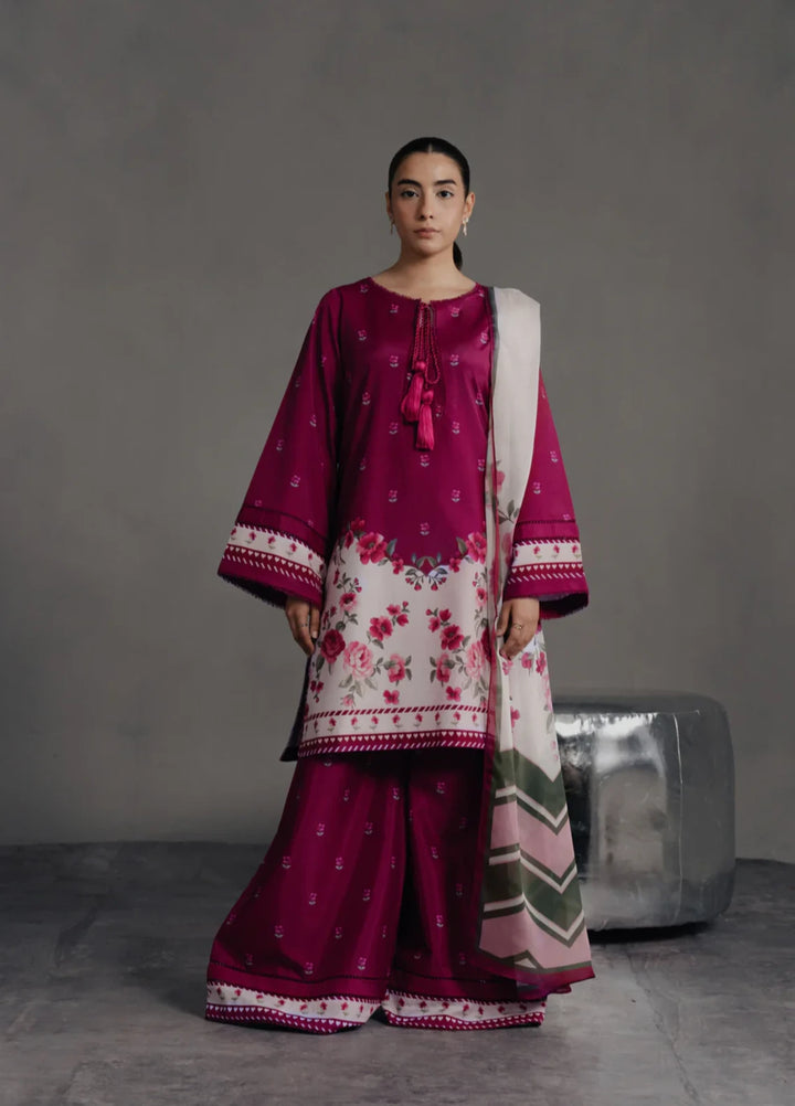 Hiddden Garden by Jahaan RTW Printed Crepe 3 Piece Suit Eclipse Casual Collection