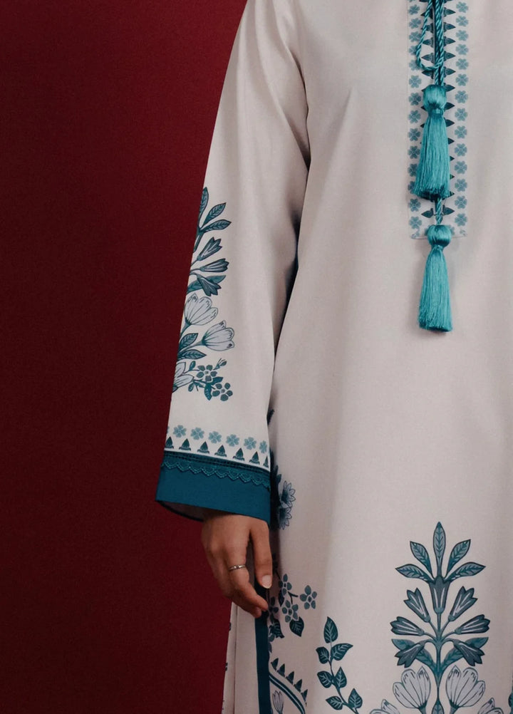 Hiddden Garden by Jahaan RTW Printed Crepe 3 Piece Suit Sapphire Casual Collection