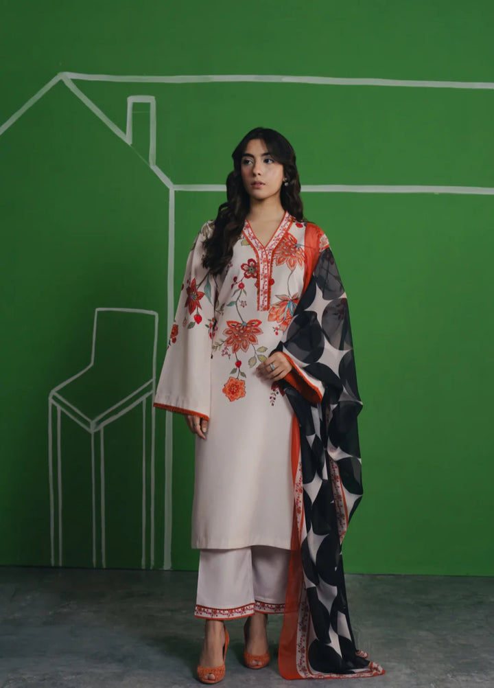 Hiddden Garden by Jahaan RTW Printed Crepe 3 Piece Suit Willow Casual Collection