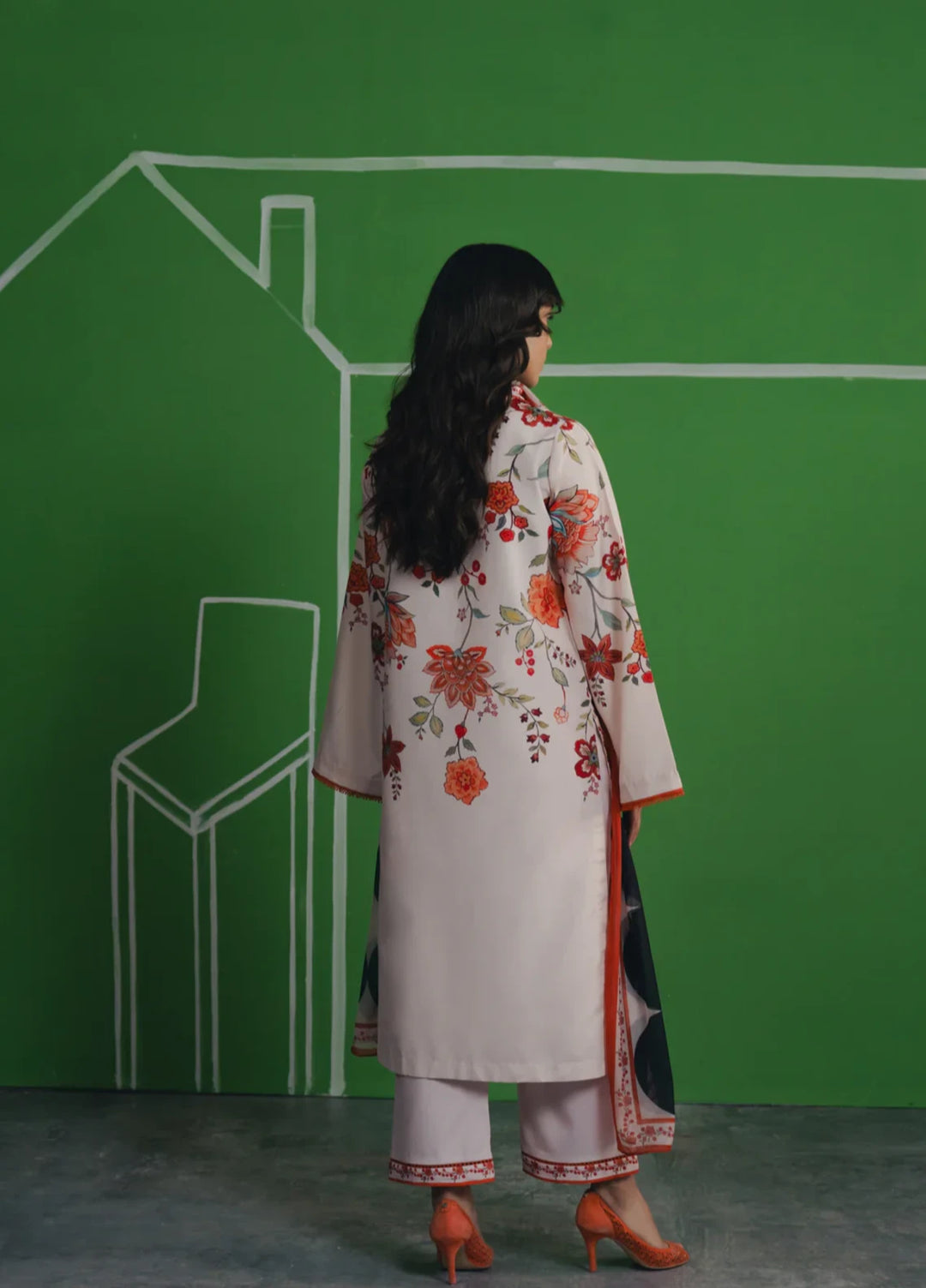 Hiddden Garden by Jahaan RTW Printed Crepe 3 Piece Suit Willow Casual Collection