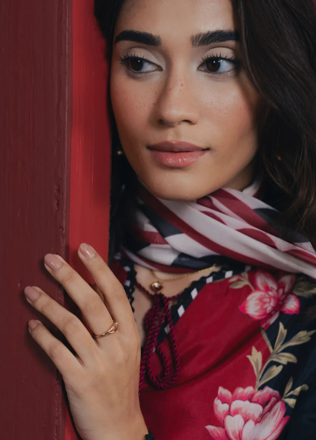 Hiddden Garden by Jahaan RTW Printed Crepe 3 Piece Suit Calira Casual Collection