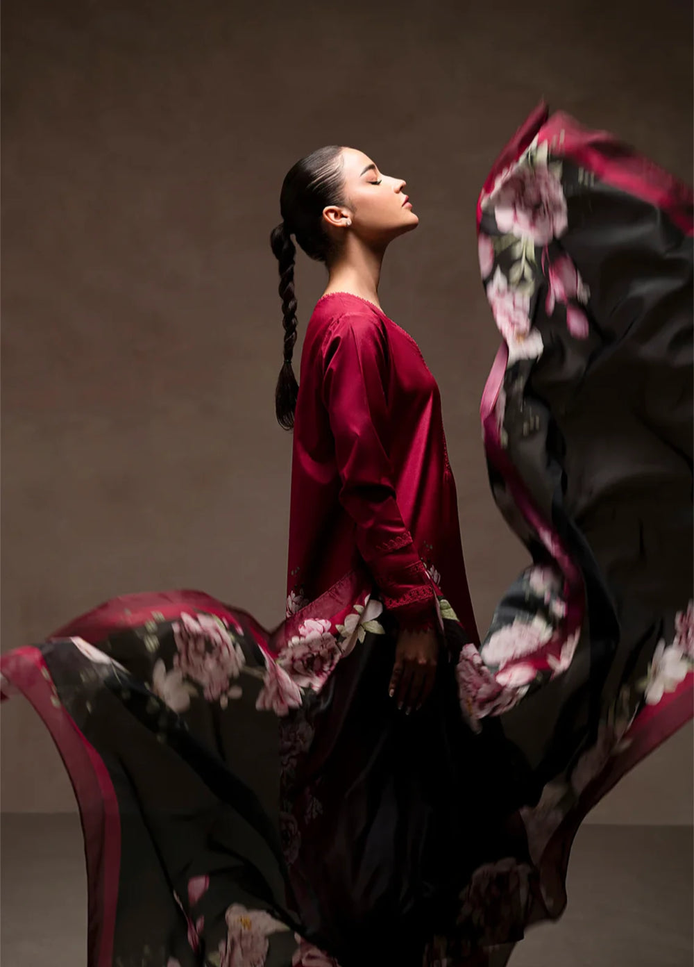 Ember Rose by Jahaan RTW Printed Lawn Silk 3 Piece Suit Calista Casual Collection