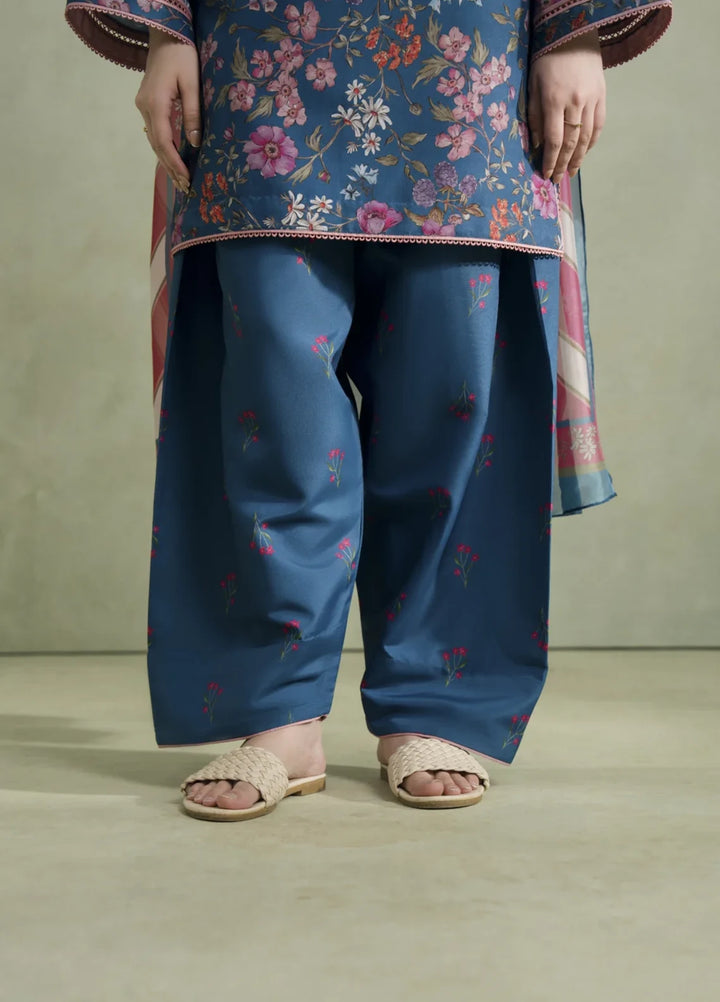 Blossom Hour by Jahaan RTW Printed Crepe 3 Piece Suit Celeste Casual Collection