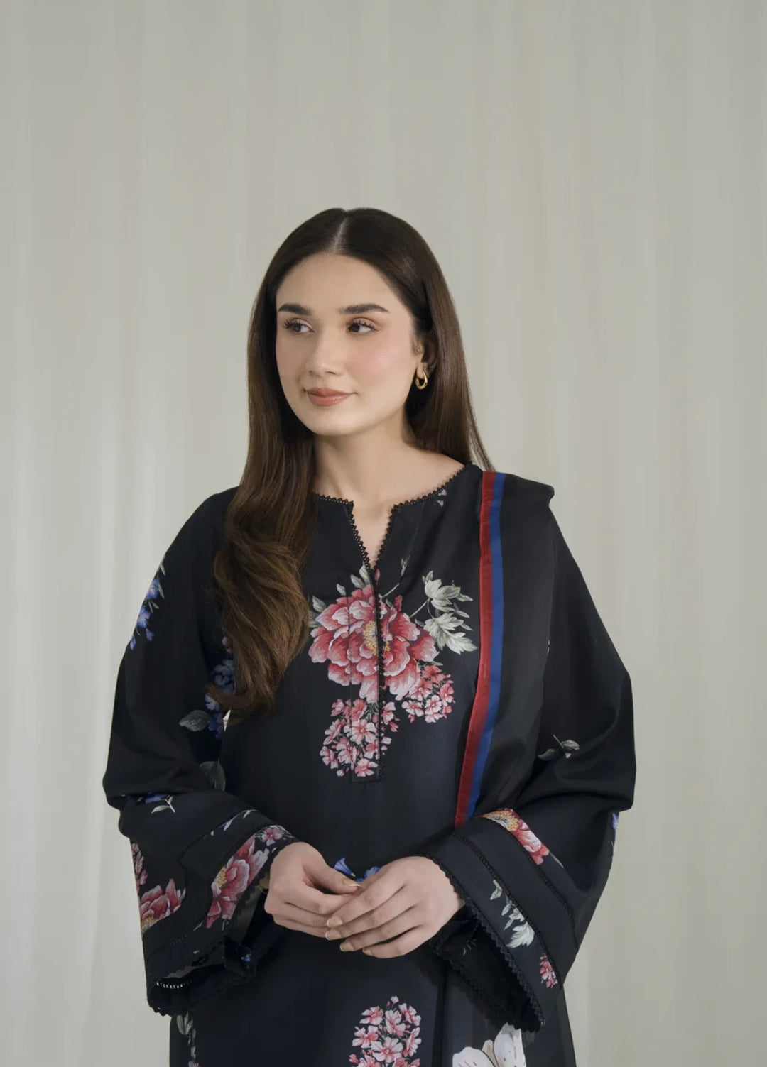 Blossom Hour by Jahaan RTW Printed Crepe 3 Piece Suit Noctis Casual Collection