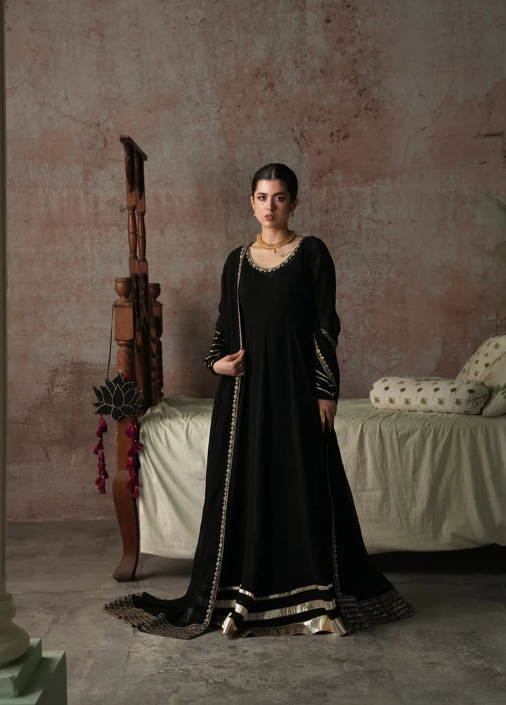 Koel by Jahaan RTW Embroidered Chiffon 3 Piece Suit Mahveen Festive Collection