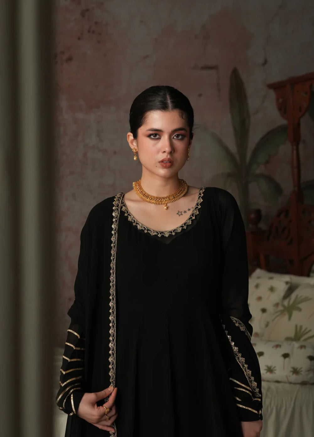 Koel by Jahaan RTW Embroidered Chiffon 3 Piece Suit Mahveen Festive Collection