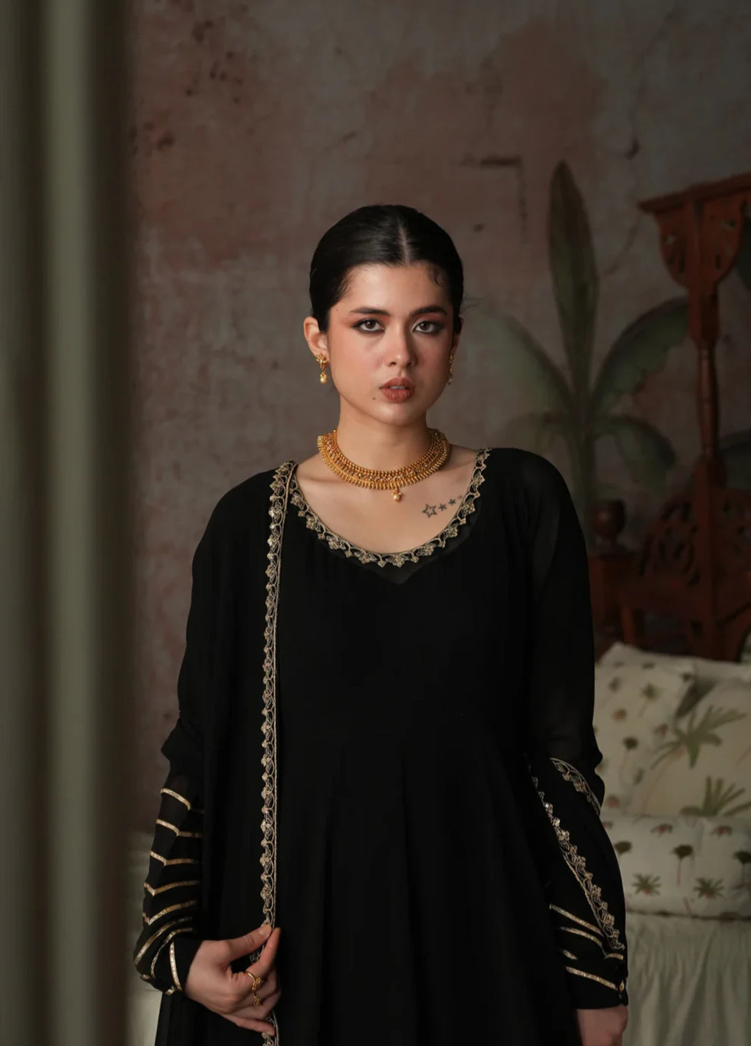 Koel by Jahaan RTW Embroidered Chiffon 3 Piece Suit Mahveen Festive Collection