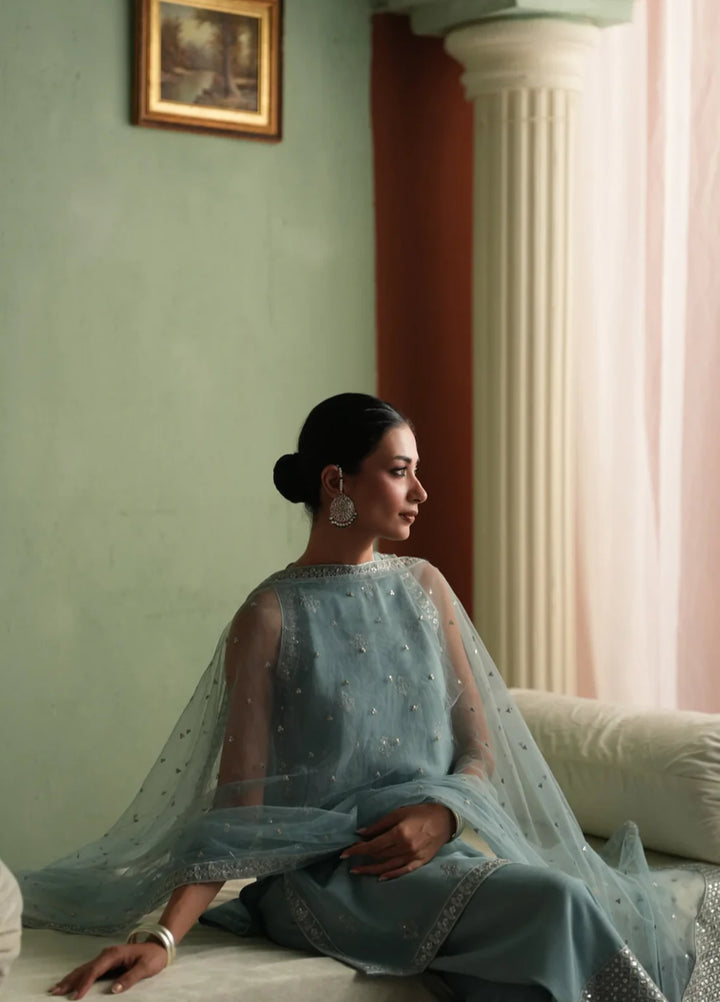 Koel by Jahaan RTW Embroidered Raw Silk 3 Piece Suit Sheen Festive Collection