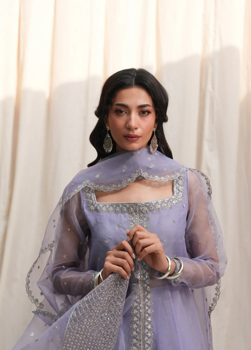 Koel by Jahaan RTW Embroidered Organza 3 Piece Suit Reem Festive Collection