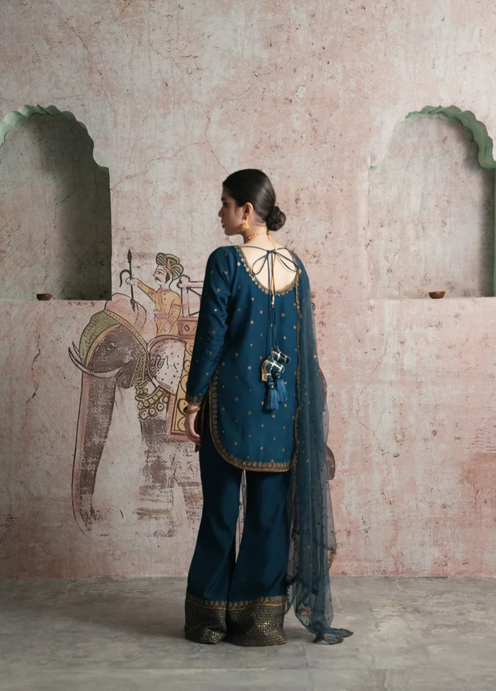 Koel by Jahaan RTW Embroidered Raw Silk 3 Piece Suit Raagni Festive Collection