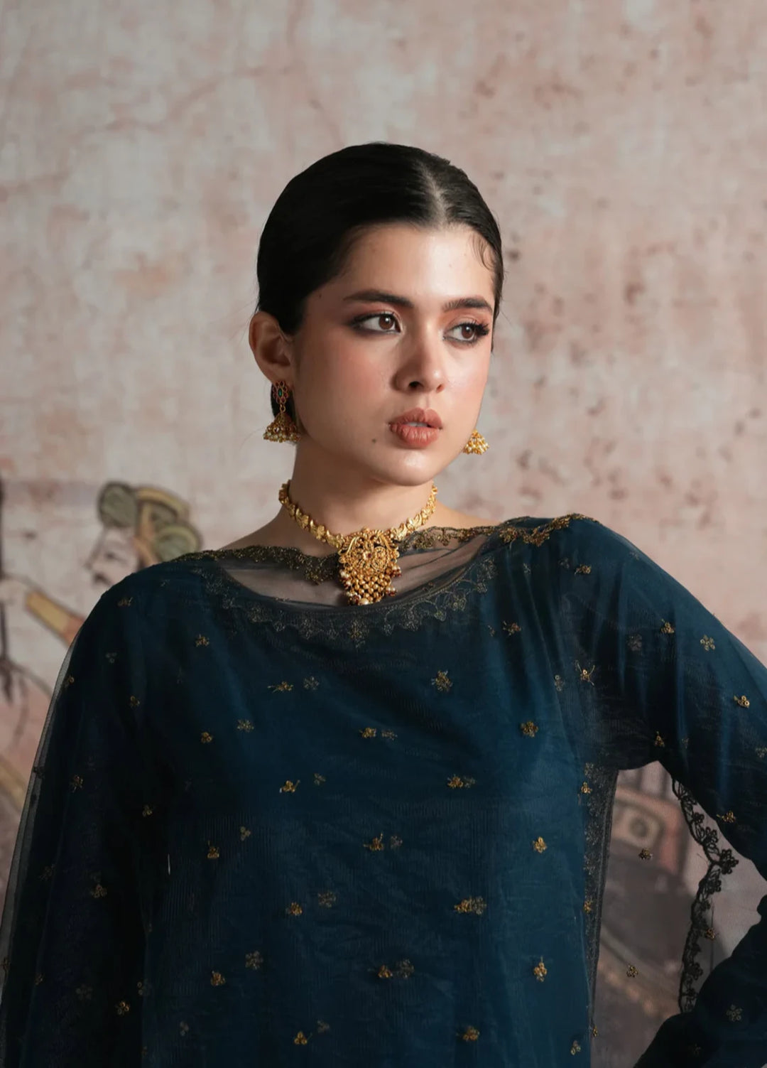 Koel by Jahaan RTW Embroidered Raw Silk 3 Piece Suit Raagni Festive Collection