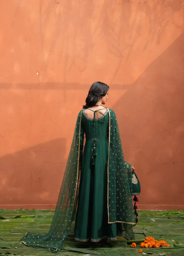 Koel by Jahaan RTW Embroidered Raw Silk 3 Piece Suit Hoor Festive Collection