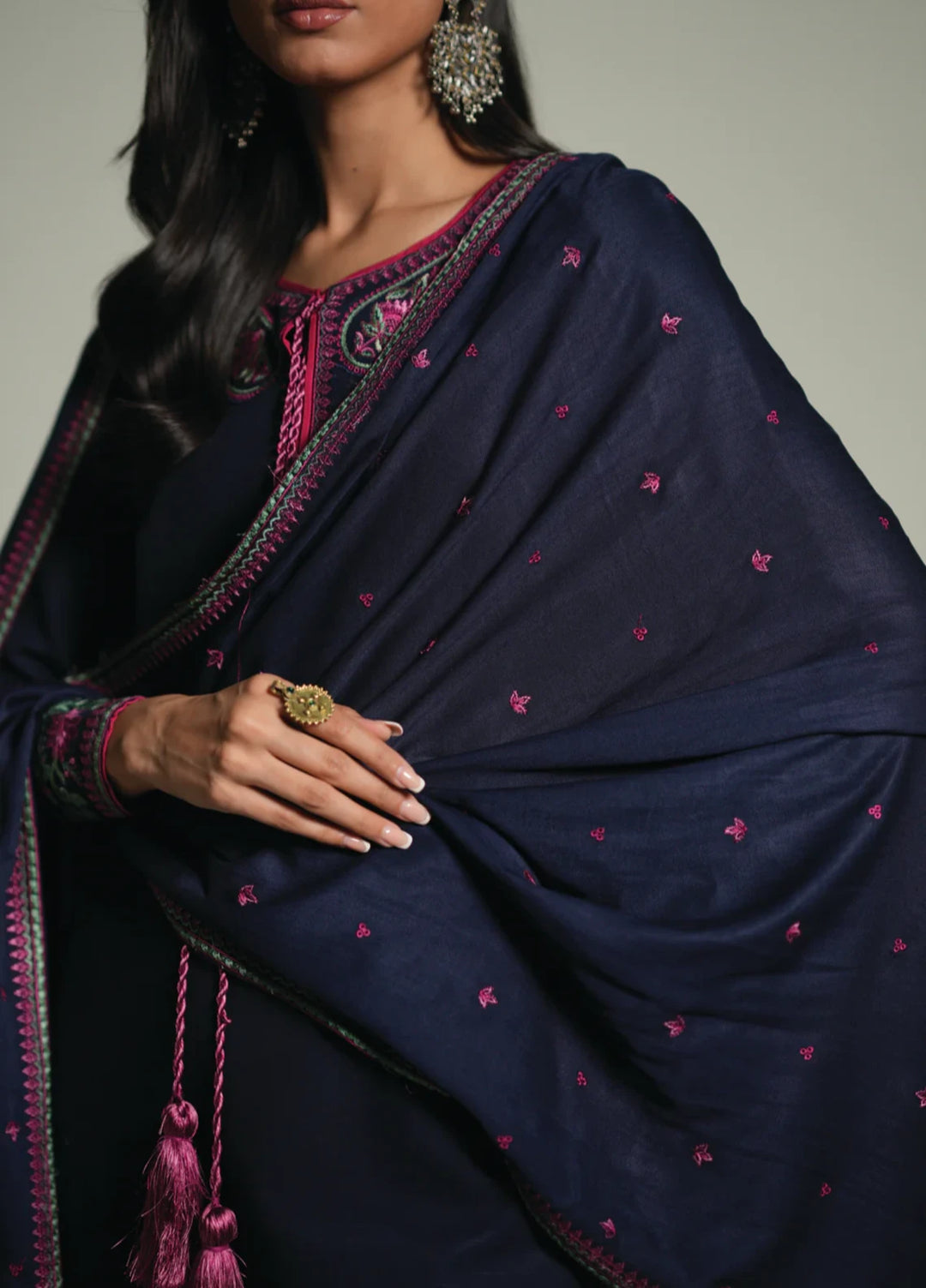 Winter Weave by Jahaan RTW Embroidered Khaddar 3 Piece Suit Imperial Casual Collection