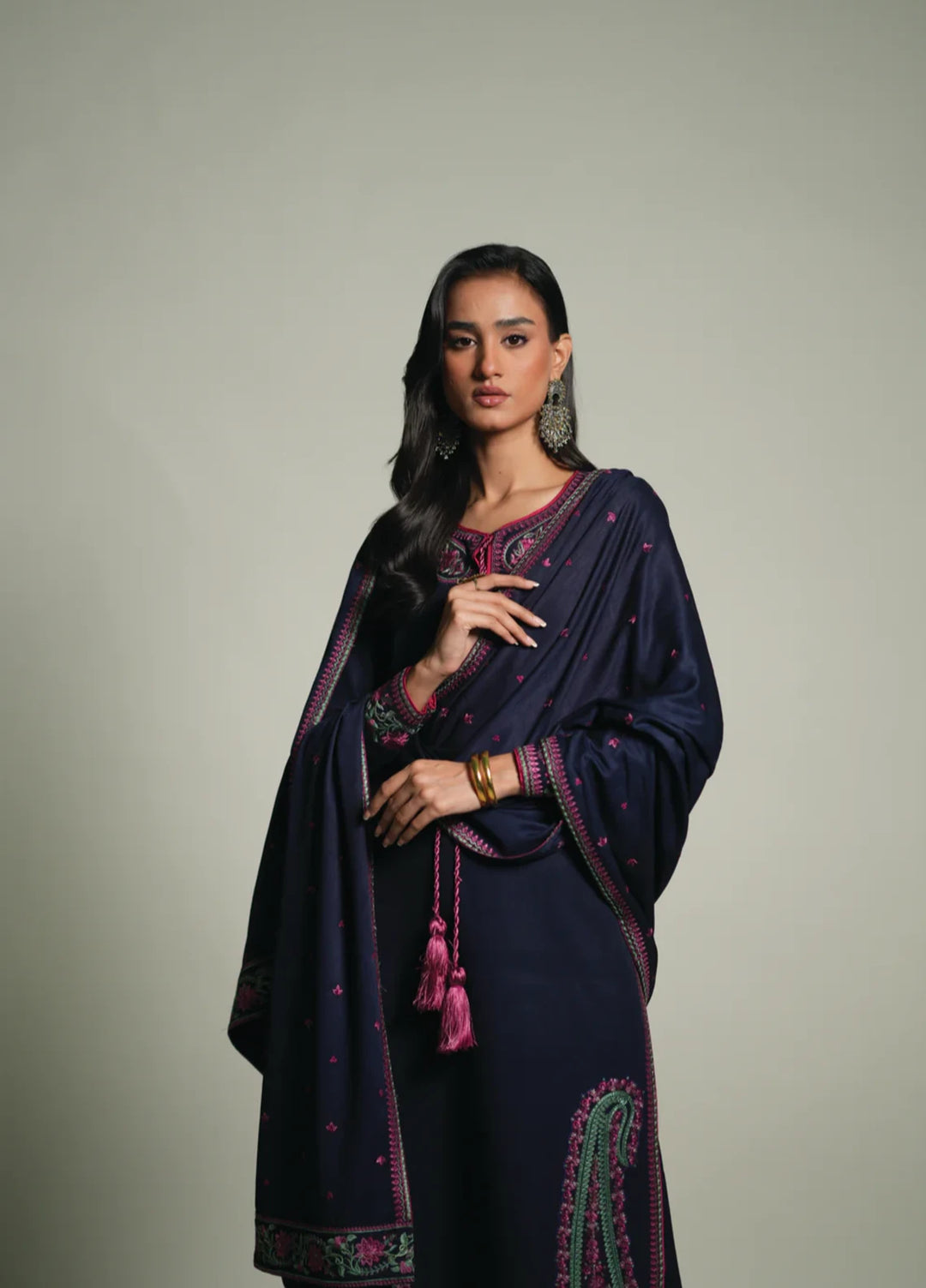 Winter Weave by Jahaan RTW Embroidered Khaddar 3 Piece Suit Imperial Casual Collection