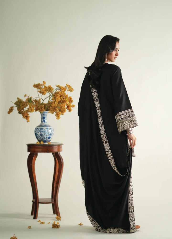 Winter Weave by Jahaan RTW Embroidered Khaddar 3 Piece Suit Raven Casual Collection