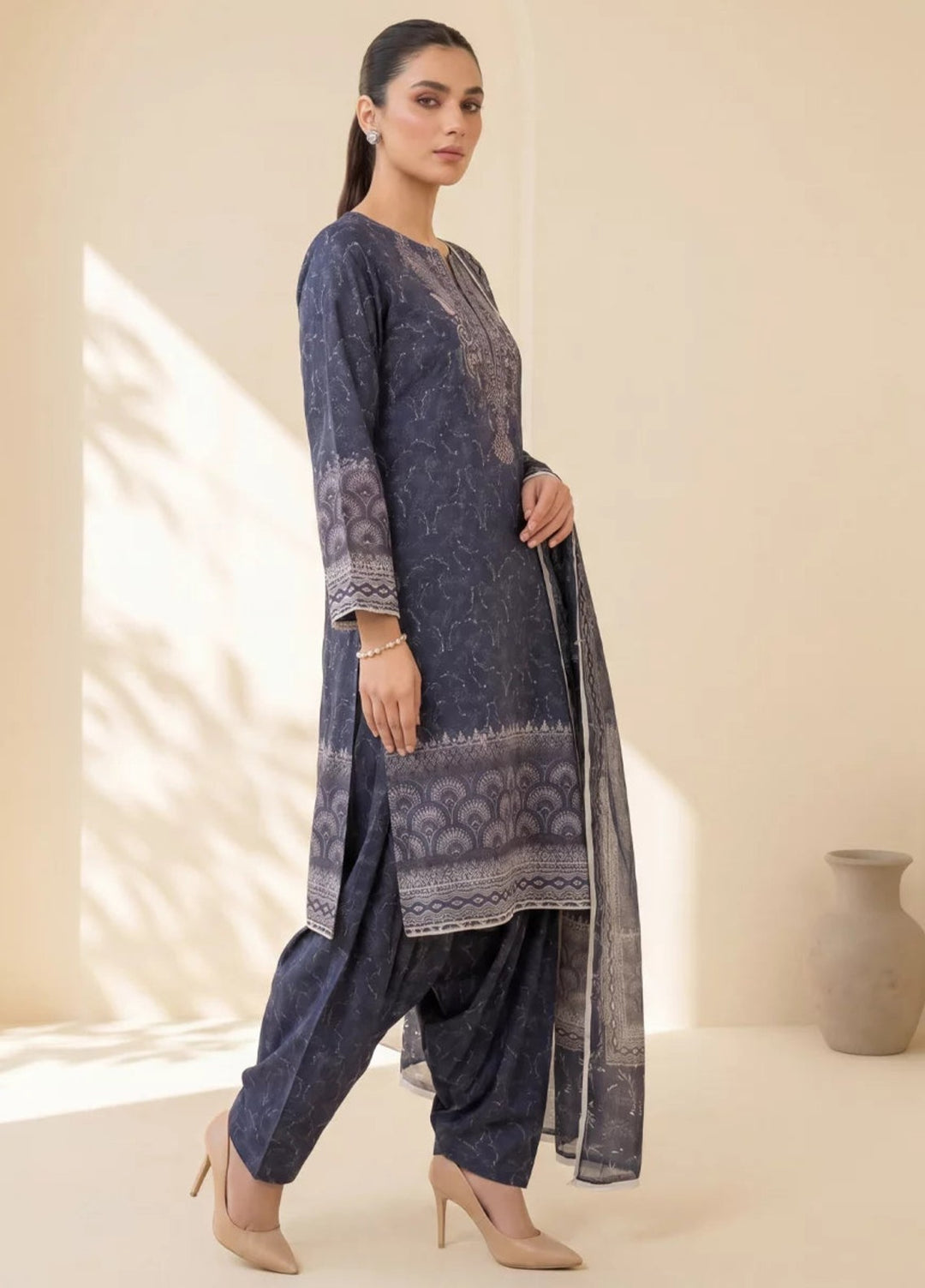 Salitex Women Unstitched Printed Lawn 3 Piece Suit SUNS8IN1114 Casual Collection