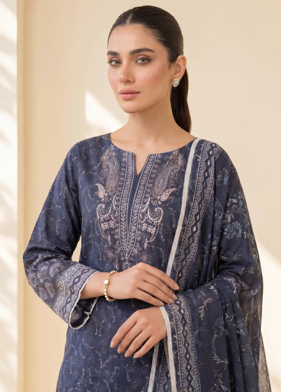 Salitex Women Unstitched Printed Lawn 3 Piece Suit SUNS8IN1114 Casual Collection